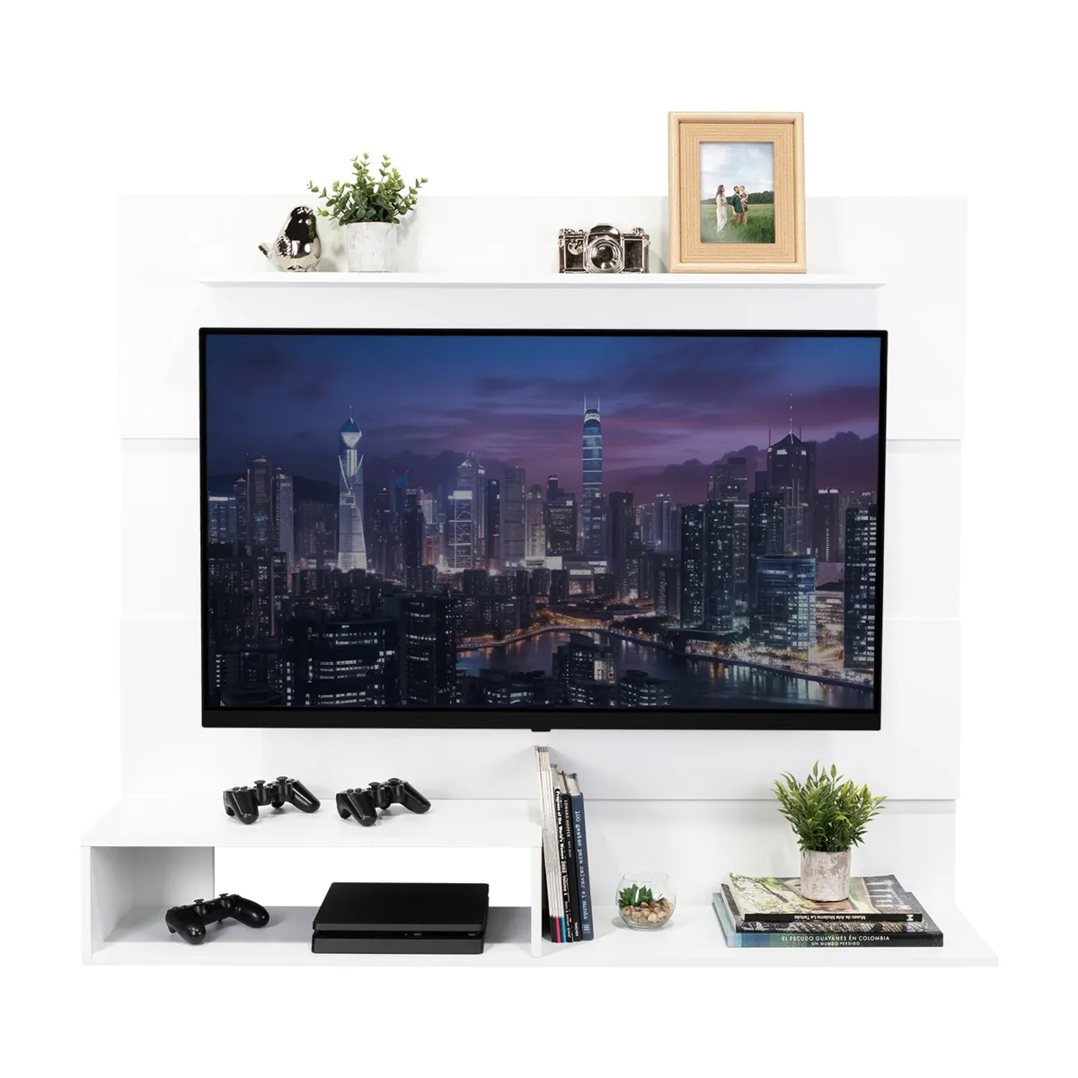 TUHOME - Panel TV 55 Beijing 120X140X315 Cm Blanco
