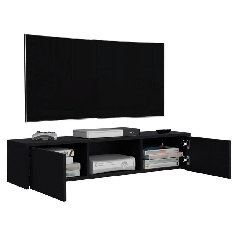 TUHOME - Panel TV 49 Glen 2 Puertas Wengue