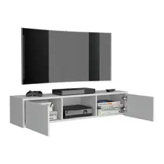 TUHOME - Panel TV 49 Glen 2 Puertas Blanco