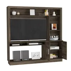 TUHOME - Estante TV 55 Cantabria 2 Puertas Coñac 180X180X40 Cm
