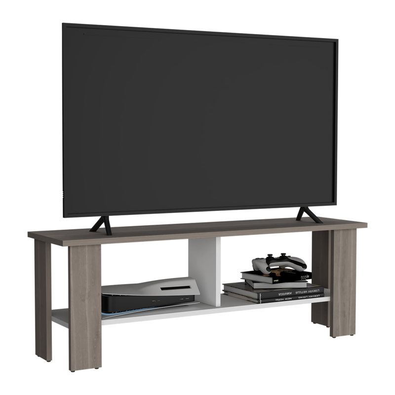TUHOME - Rack TV 50 Navia Bardolino Y Blanco 42X120X31 Cm