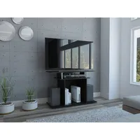 Rack TV 40"" Con Repisas Para Almacenamiento Fm-028N - Negro