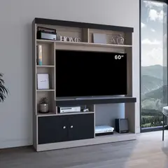 TUHOME - Estante TV 65 Dante Bardolino Y Wengue 1806X180X303 Cm