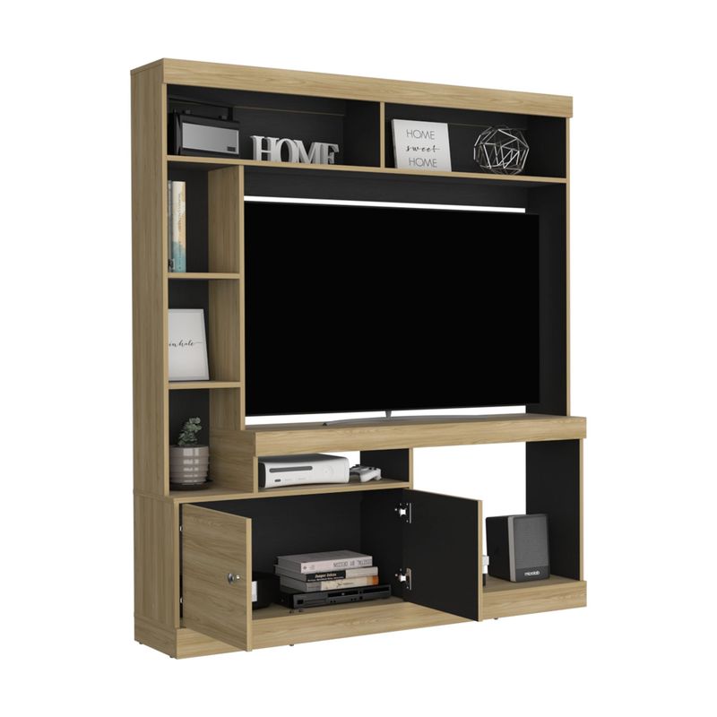 TUHOME - Estante TV 65 Dante Fresno Y Wengue 1806X180X303 Cm