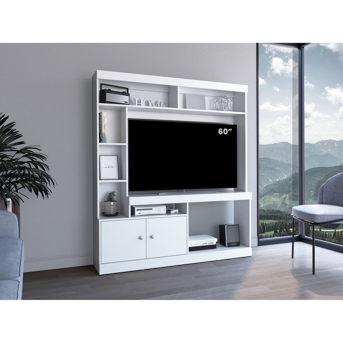TUHOME - Estante TV 65 Dante Blanco 1806X180X303 Cm