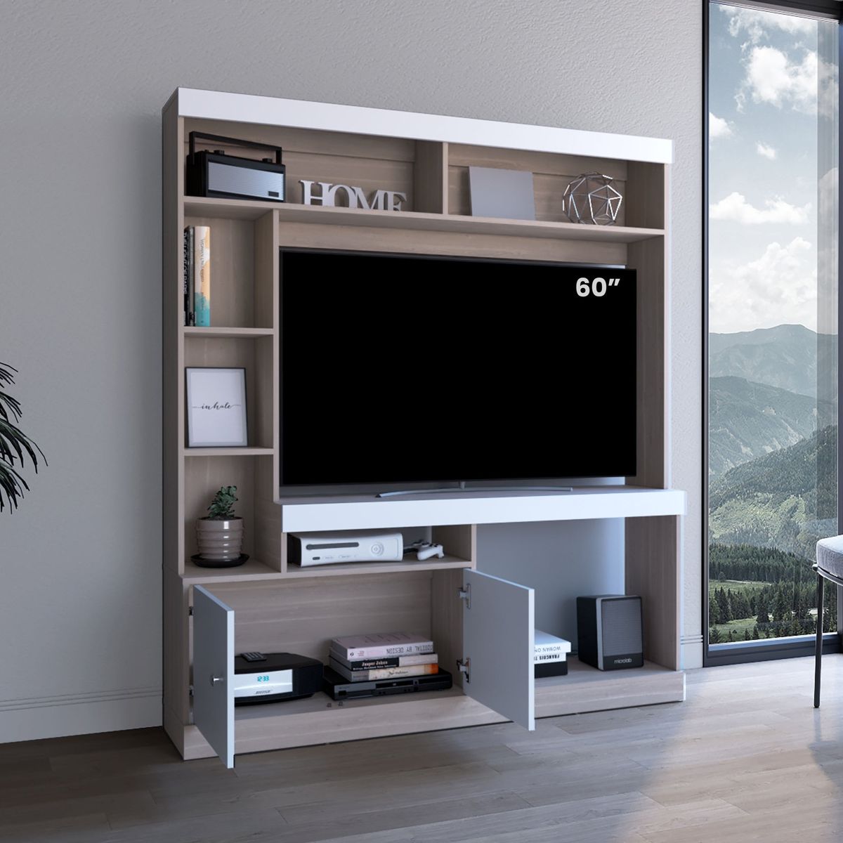 TUHOME - Estante TV 65 Dante Blanco 1806X180X303 Cm