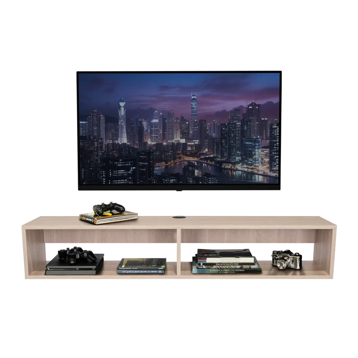 TUHOME - Panel TV 60 R-150 Flotante Bardolino 265X150X32 Cm