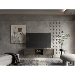 TUHOME - Rack TV 70 Cincinatti 2 Puertas Coñac