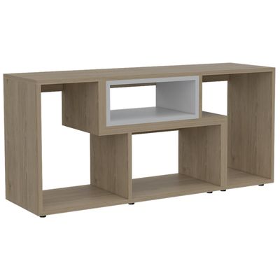 Imagen 2 del producto Rack TV 40"" Extensible Fm-001C - Cafe Claro / Blanco