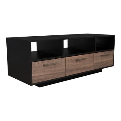 Imagen 2 del producto Rack TV 58"" Con 1 Cajon Y 2 Puertas Fm-035N - Negro / Cafe Oscuro