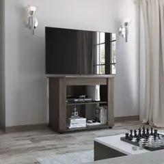 TUHOME - Rack TV 40 Maori Coñac 75X90X45 Cm
