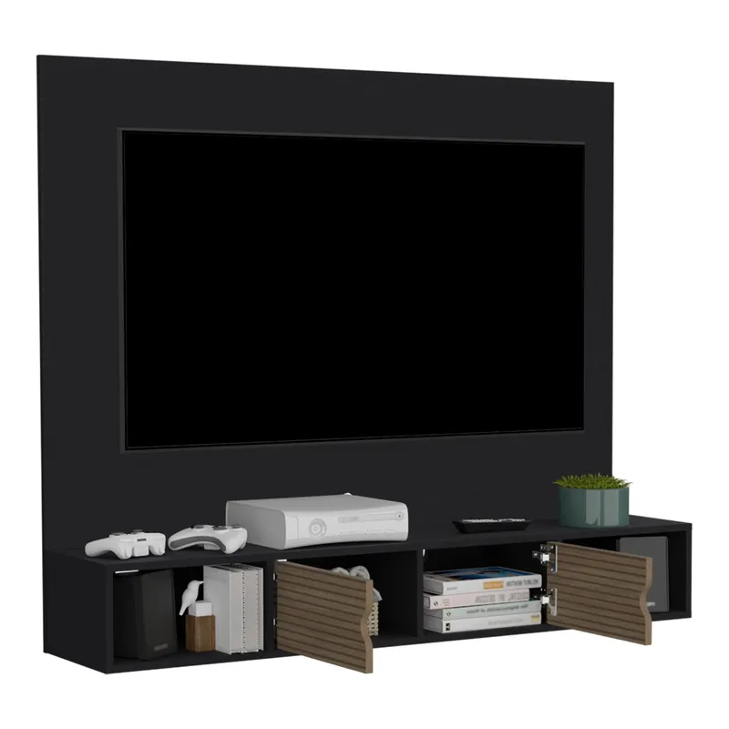 TUHOME - Panel TV 60 Montpellier Wengue 120X142X315 Cm