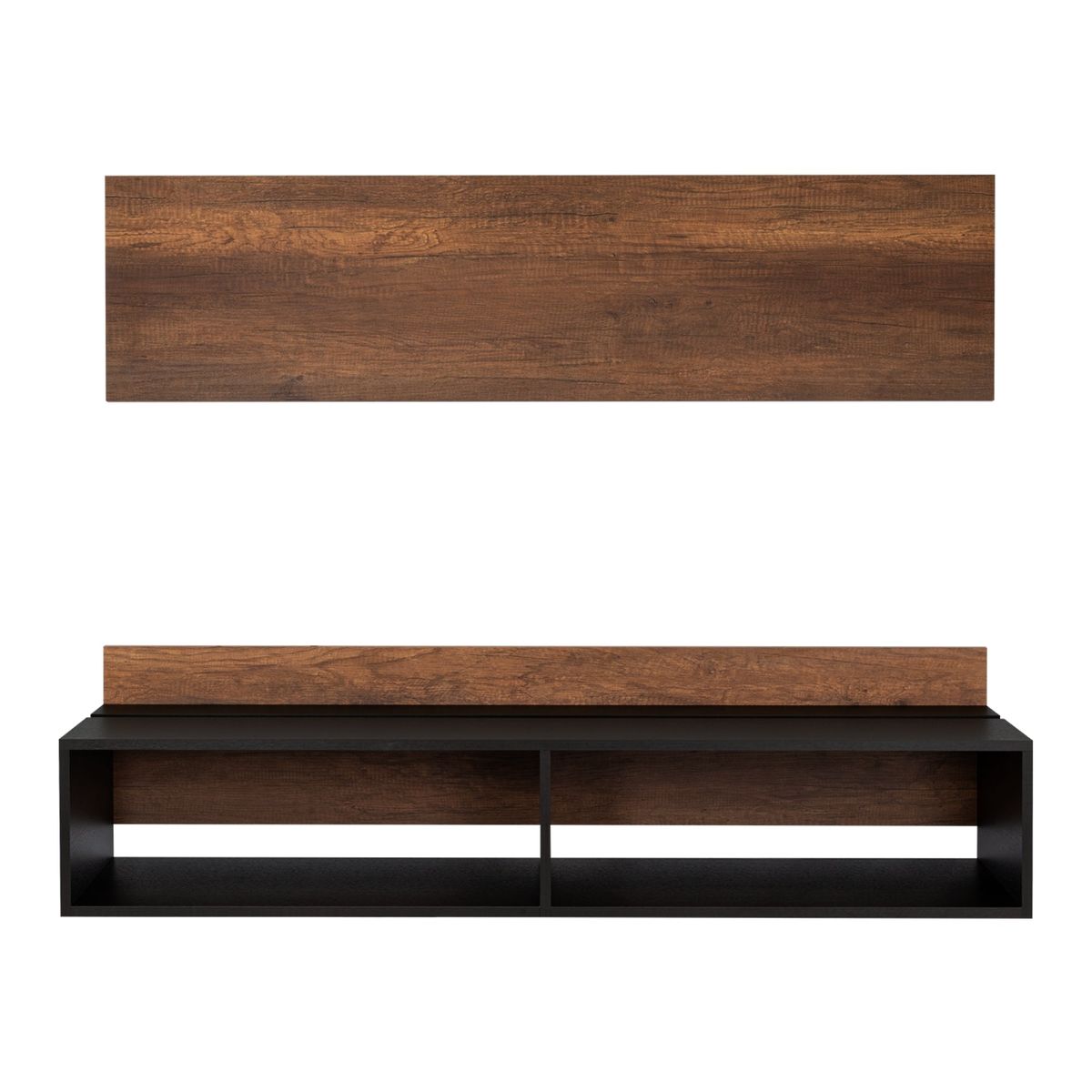 TUHOME - Panel TV 60 Classic Color Caramelo Y Wengue