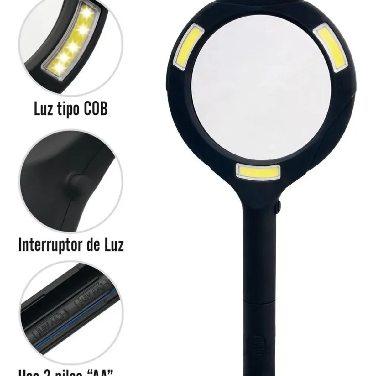 GENERICO - Lupa de mano con Led Ultra Brillantes