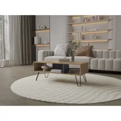 TUHOME - Mesa De Centro Vassel 40x1011x45 Cm Miely Plomo