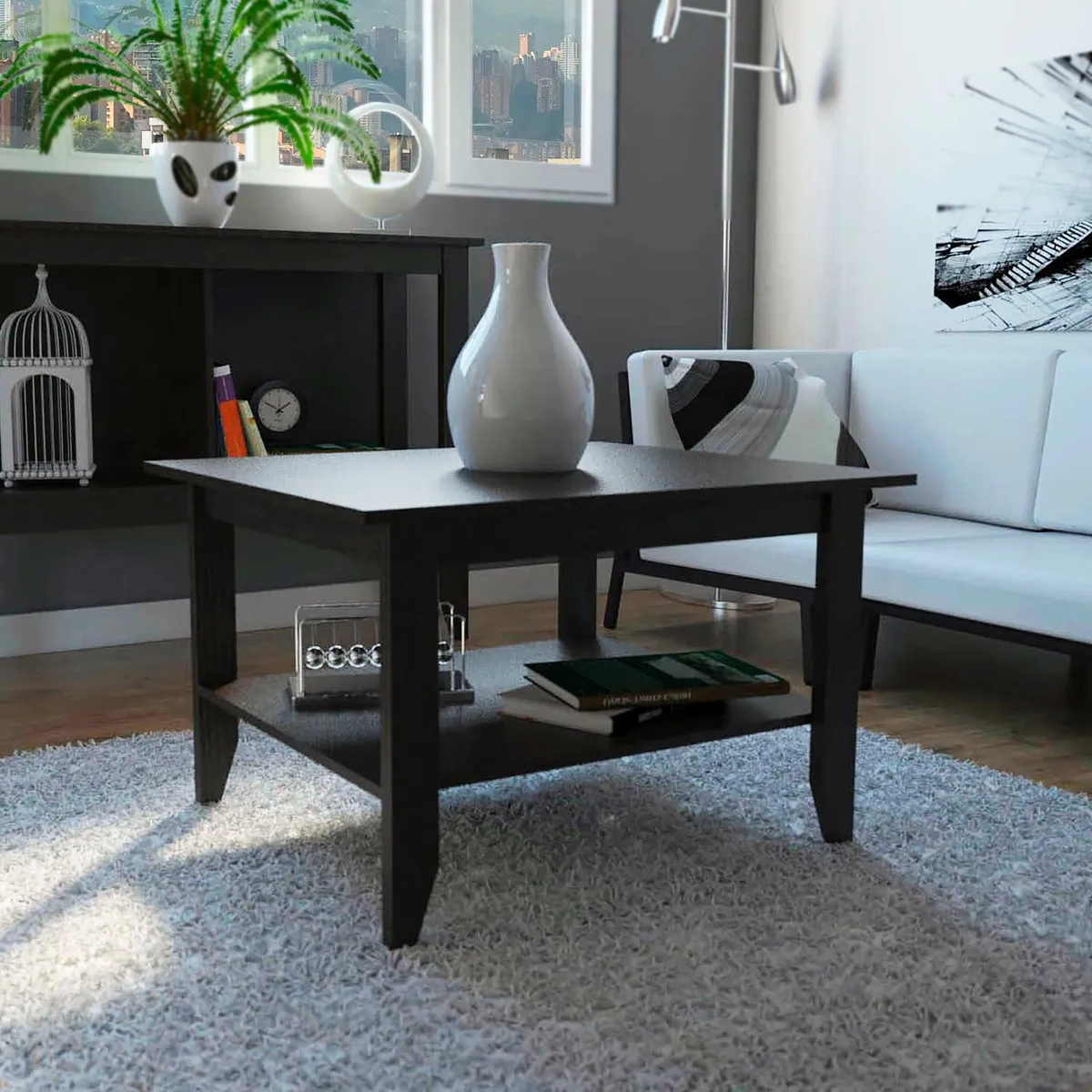 TUHOME - Mesa De Centro Essential 45x80x70 Cm Wengue