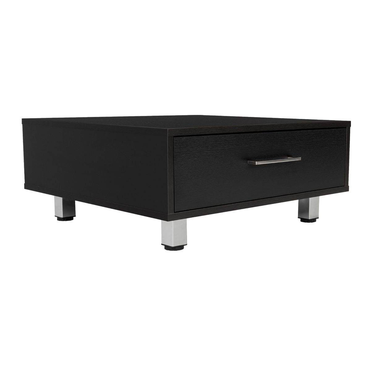 TUHOME - Mesa De Centro 1 Cajon 60x60 Cm Wengue