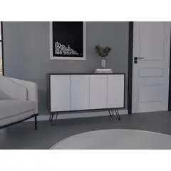 TUHOME - Buffet Vassel Café Y Blanco 756x1171x386 Cm