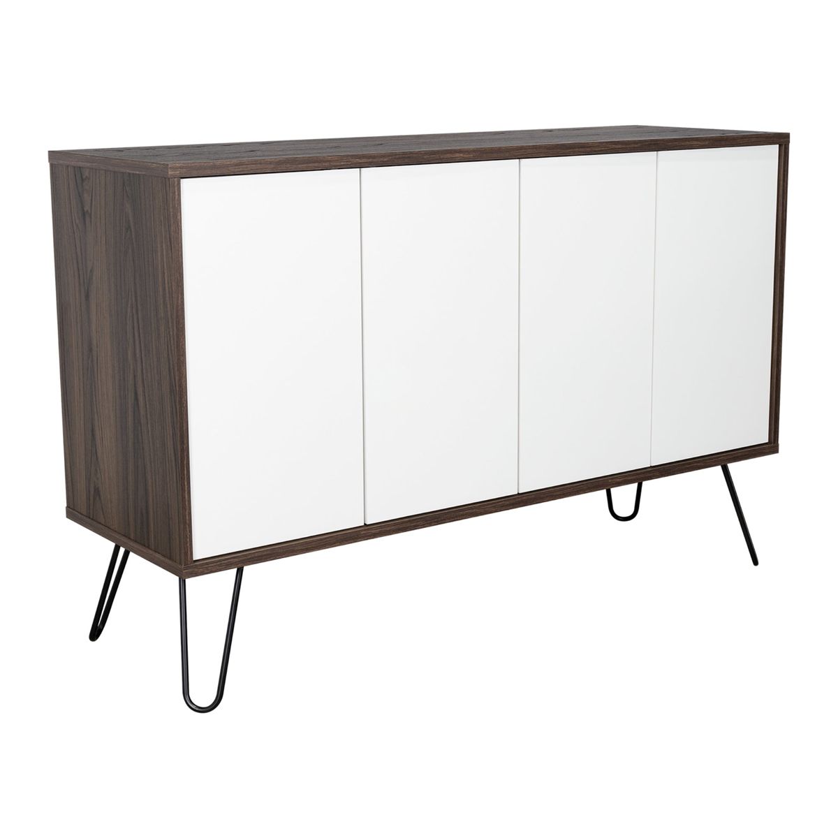 TUHOME - Buffet Vassel Café Y Blanco 756x1171x386 Cm