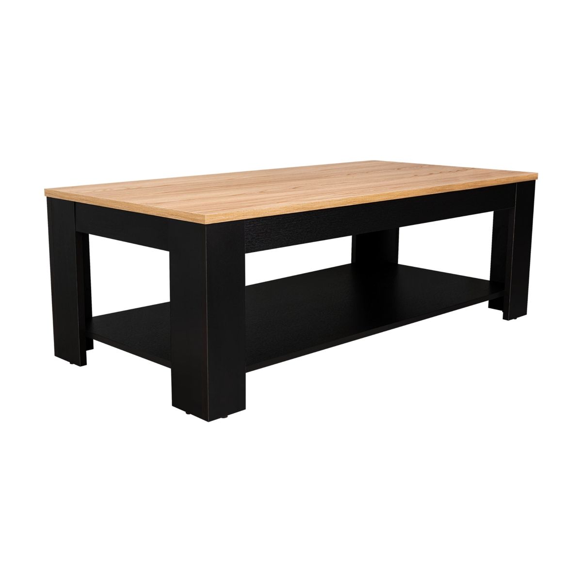 TUHOME - Mesa De Centro Cecil 120x60x415 Cm Fresno Y Wengue