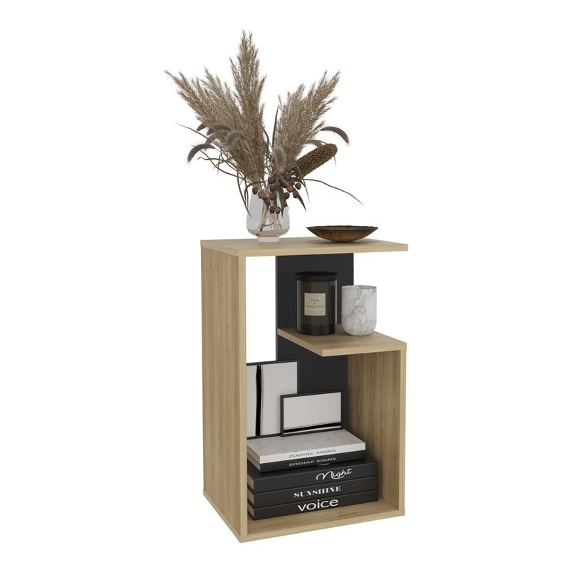 TUHOME - Mesa Lateral Everett 634x398x30 Cm Fresno Y Wengue
