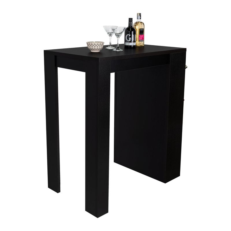 TUHOME - Mesa De Bar Syrah Wengue 105x58x91 Cm