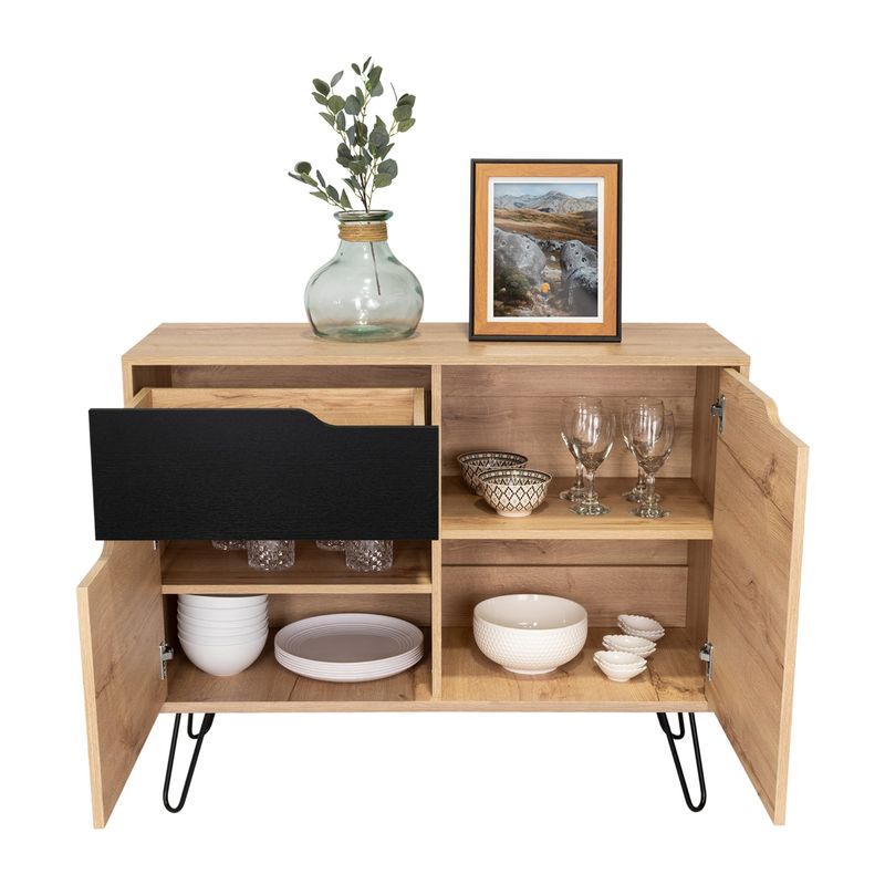 TUHOME - Buffet Audra 2 Puertas 1 Cajon Duna Y Wengue