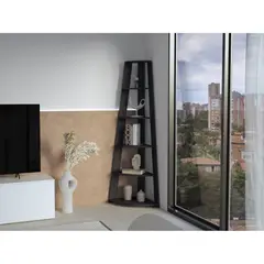 TUHOME - Repisa Esquinera Garden 180x68x432 Cm Wengue