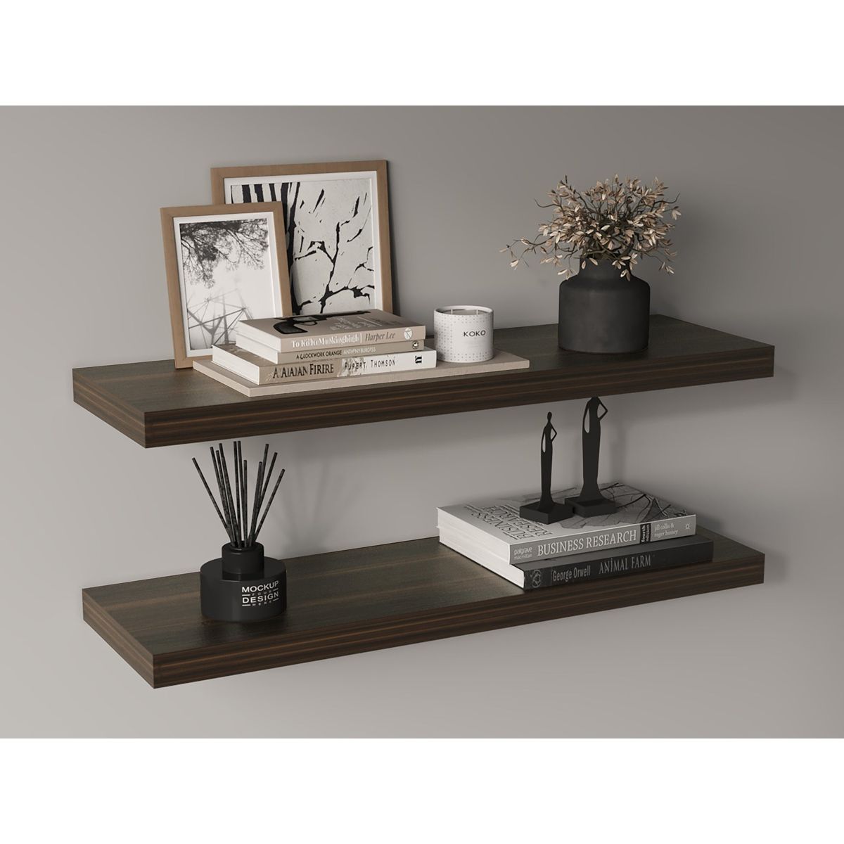 TUHOME - Repisa Flotante Wall 80x25x38 Cm Amaretto x1 Unidad