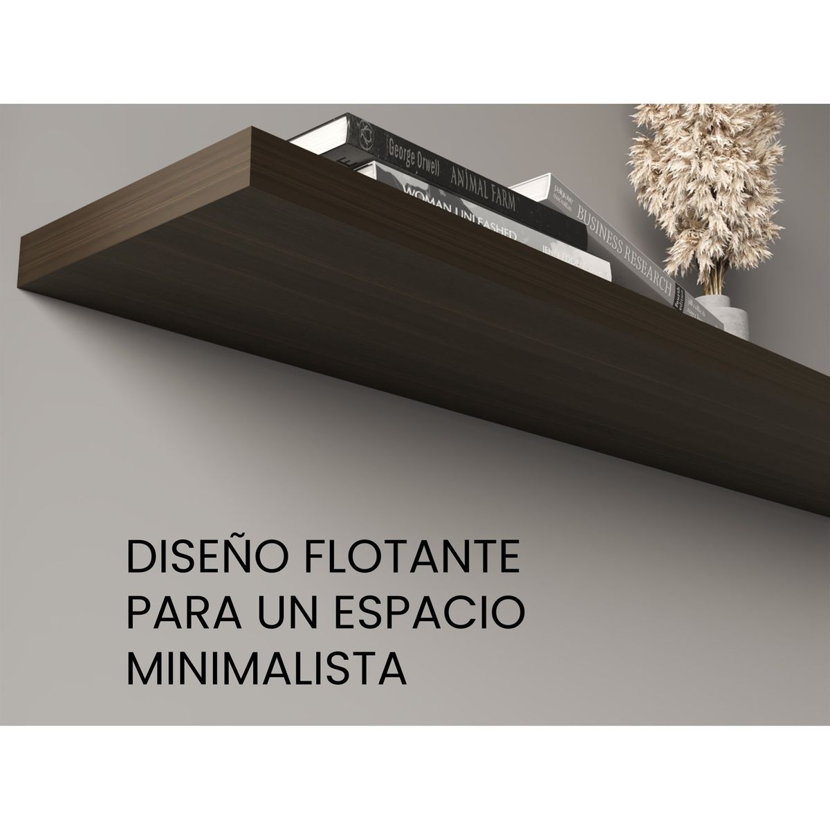 TUHOME - Repisa Flotante Wall 120x25x38 Cm Amaretto x1 Unidad