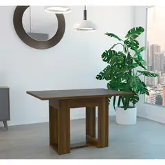 TUHOME - Mesa De Comedor Volterra 4 Puestos 74x120x85 Cmcaramelo