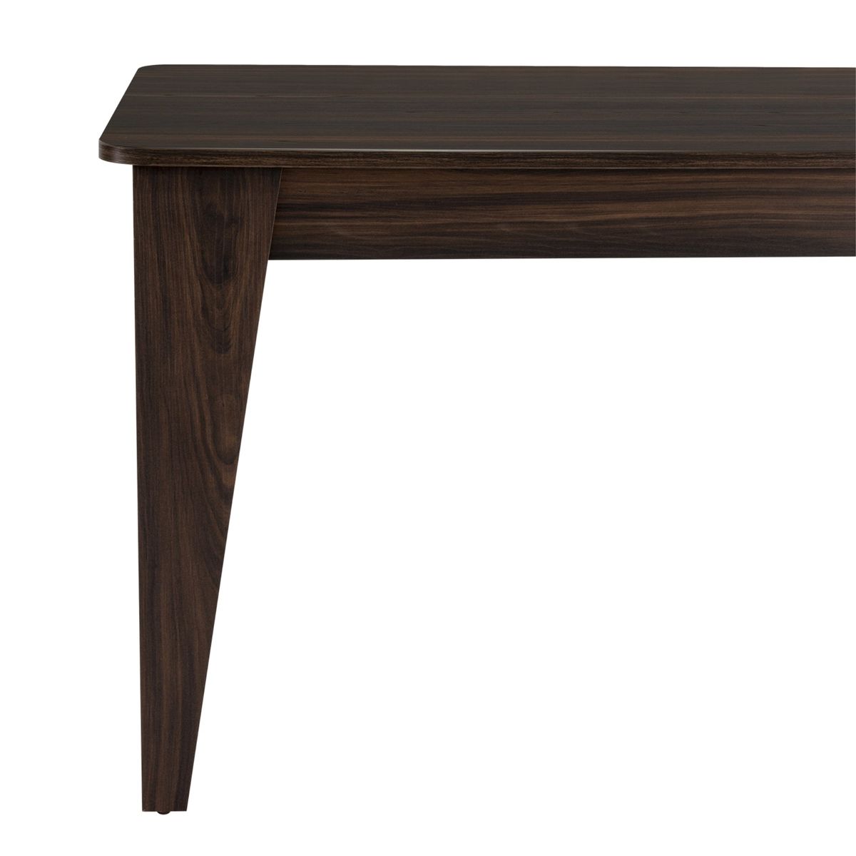 TUHOME - Mesa De Comedor Torino 74x120x88 Cm Café Oscuro