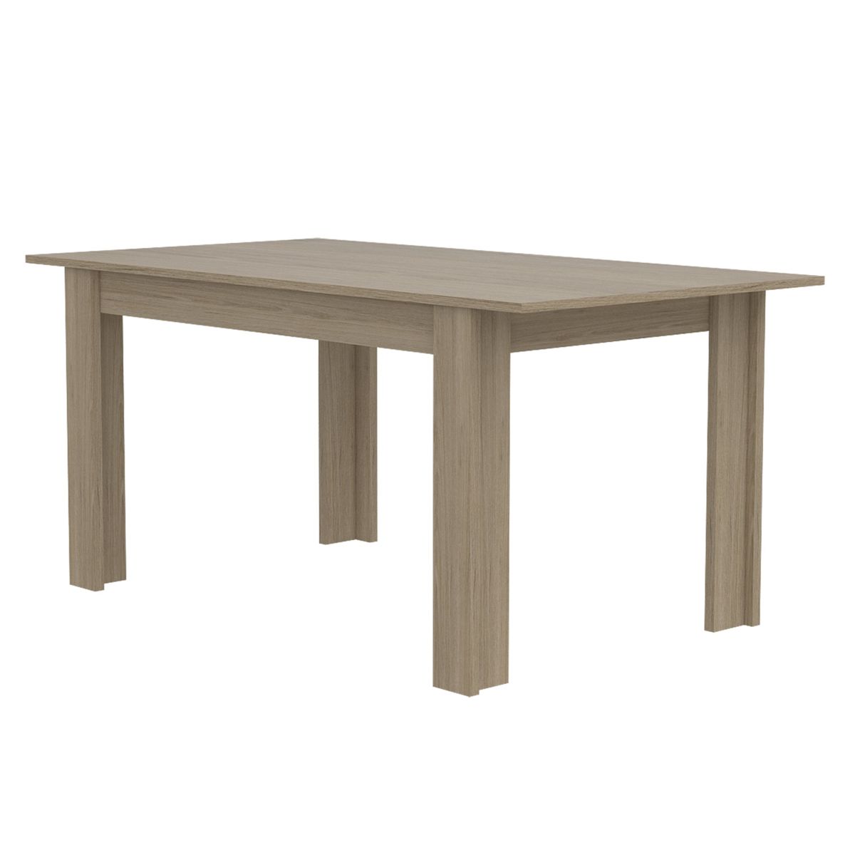 TUHOME - Mesa De Comedor - Café Claro y Café Claro 75.6x160x88 cm