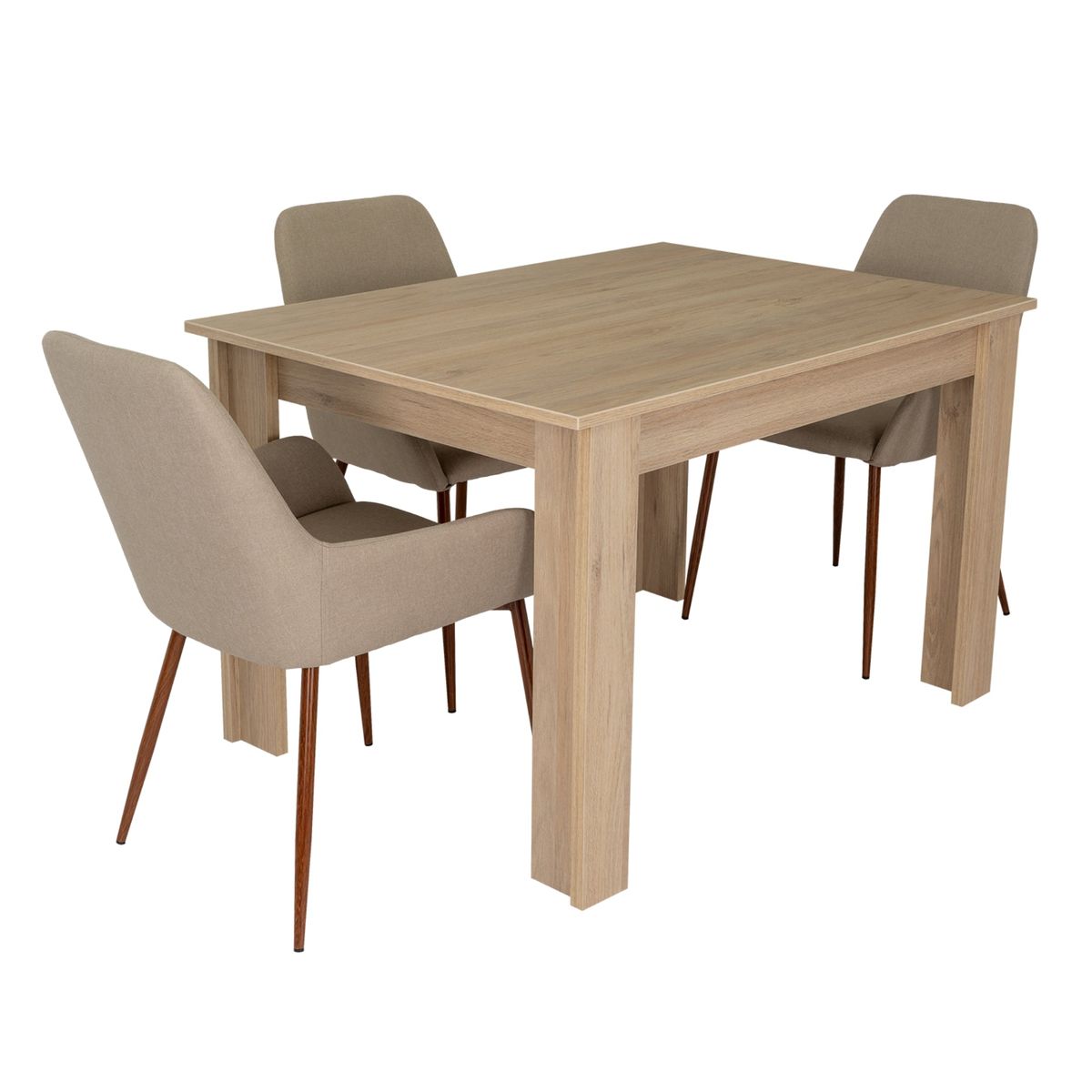 TUHOME - Mesa De Comedor - Café Claro y Café Claro 75.6x120x88 cm