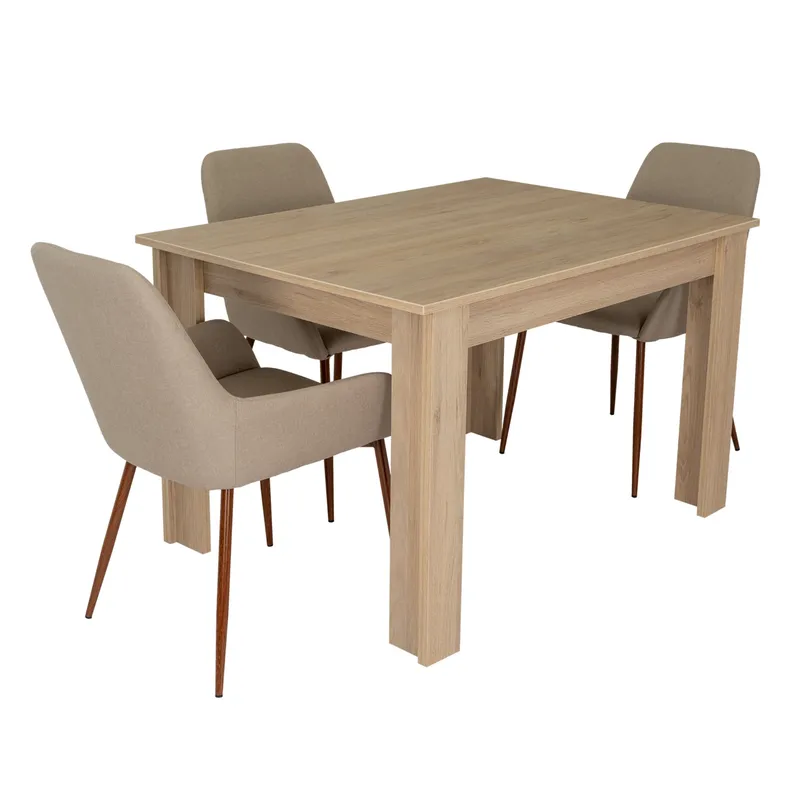TUHOME - Mesa De Comedor Portofino 4 Puestos Rovere