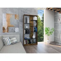 Biblioteca Classic Color Caramelo Y Wengue 170x80x26 Cm