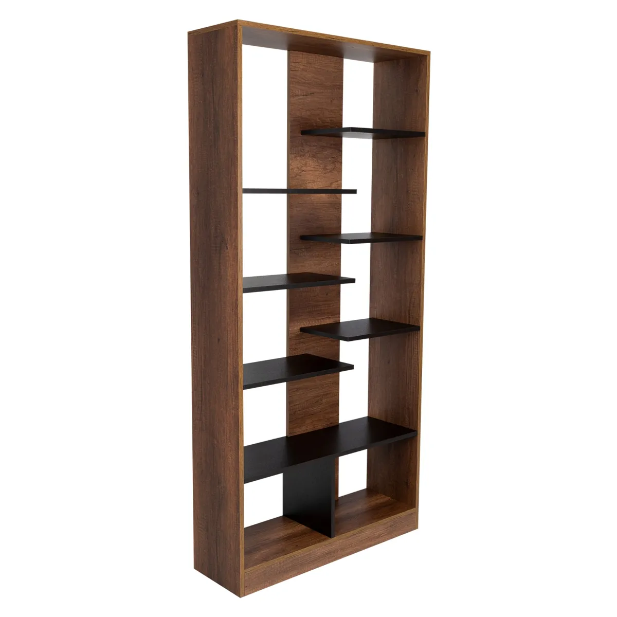 TUHOME - Biblioteca Classic Color Caramelo Y Wengue 170x80x26 Cm