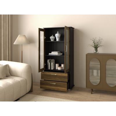 Imagen 2 del producto Biblioteca Escalera Beijing Wengue Y Blanco