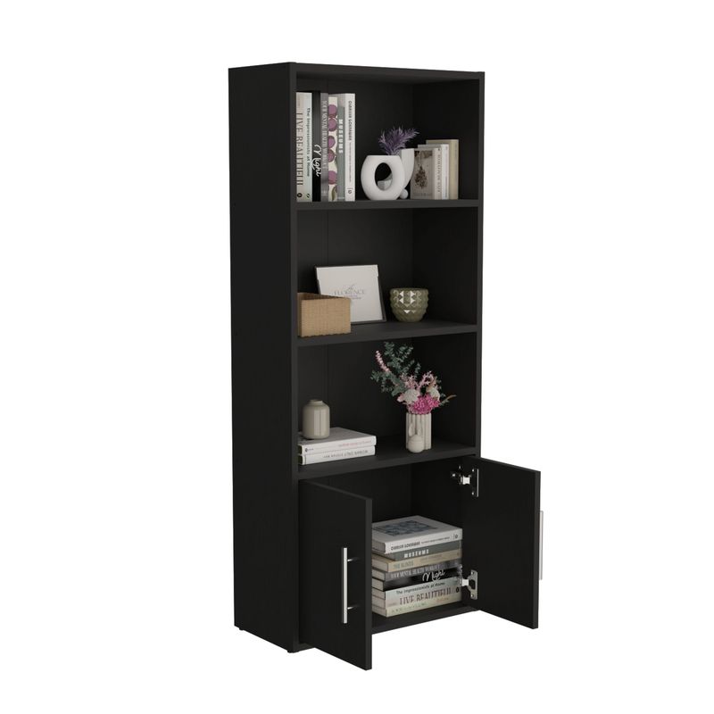 TUHOME - Biblioteca Eco Joy 2 Puertas 4 Niveles Wengue
