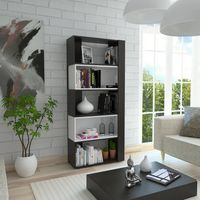 Biblioteca Beijing 2 Modulos Mobiles Wengue Y Blanco