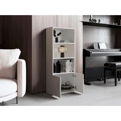 Imagen 2 del producto Biblioteca Beijing 2 Modulos Mobiles Wengue Y Blanco