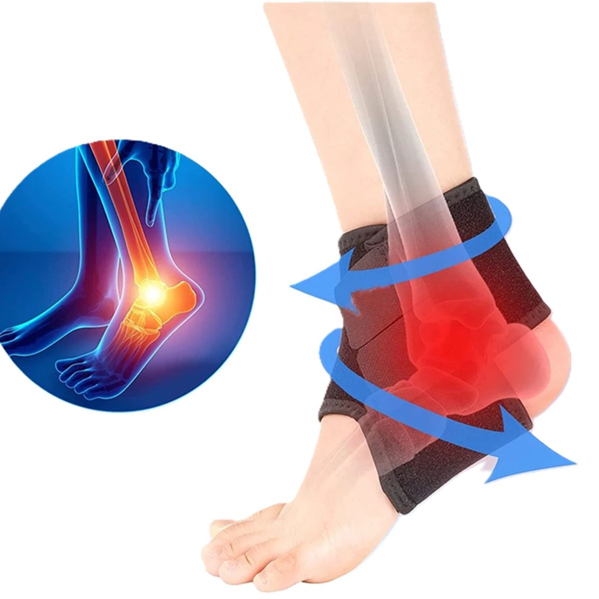 GENERICO - Tobillera De Compresion Para Niños Tobillera Ajustable Kids