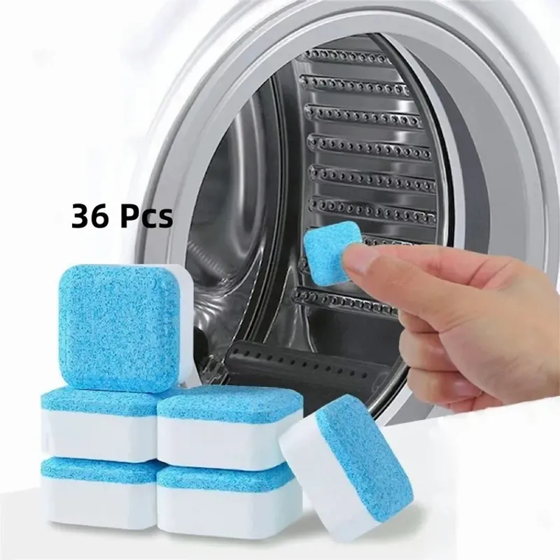 GENERICO - 36 Pastillas De Limpieza De Tanques De Lavadora Efervescente