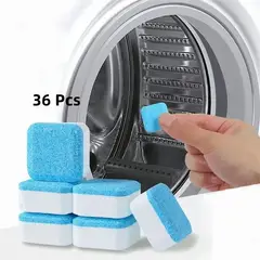 GENERICO - 36 Pastillas De Limpieza De Tanques De Lavadora Efervescente