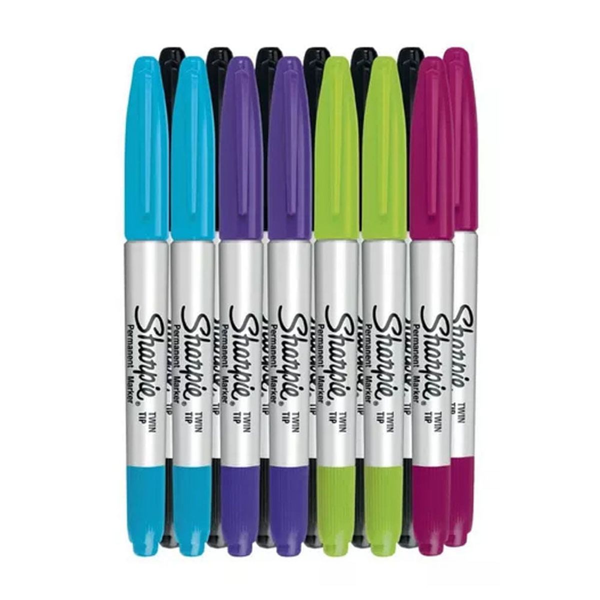 SHARPIE - Marcadores Dobles Sharpie 2 Puntas 14 Unidades 5 Colores