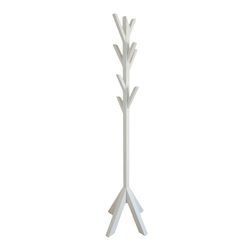 GENERICO - Perchero de madera modelo Caburgua color blanco