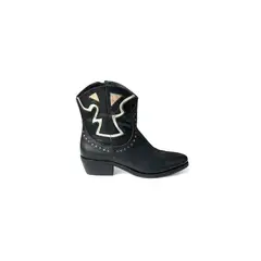 VANESSA GIL - BOTIN MUJER DE CUERO ROBERTA NEGRO