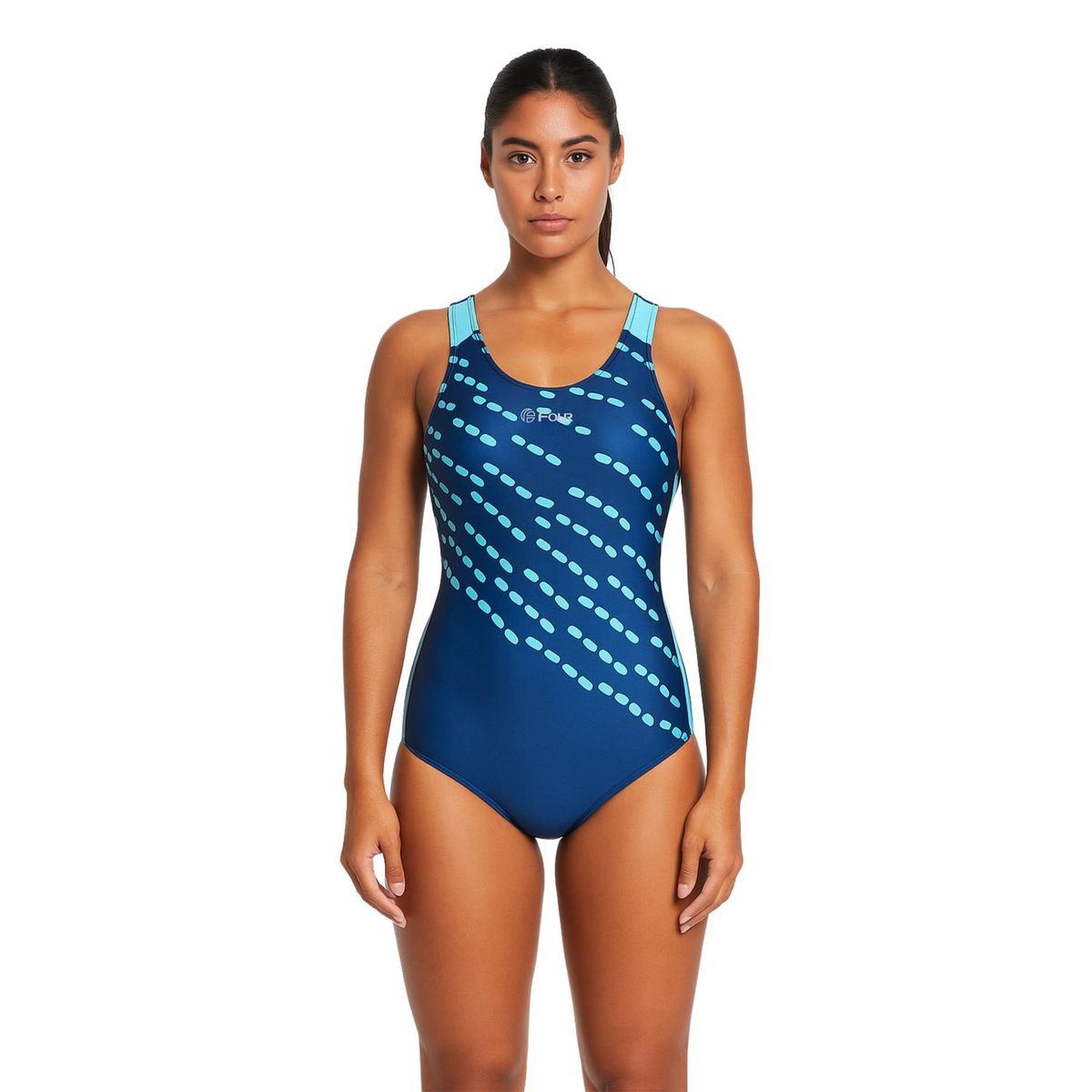 FOUR - Traje de Baño Mujer Deportivo Four Azul - PoolGear - XL