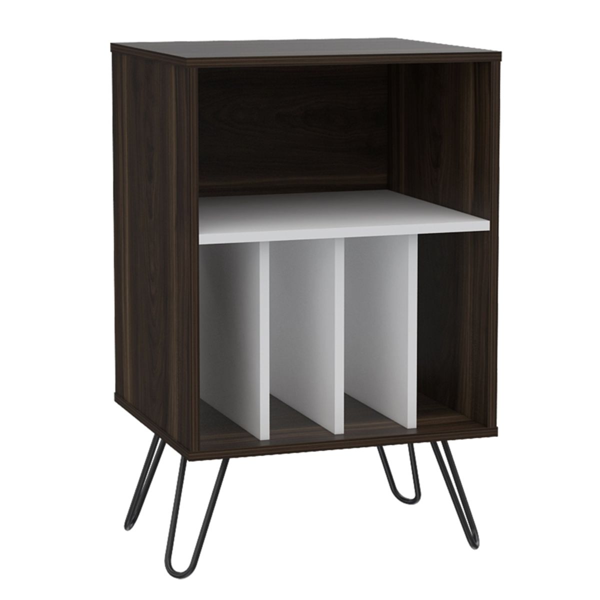 TUHOME - Mueble Funcional Con Entrepaños Fm-001O - Café Oscuro