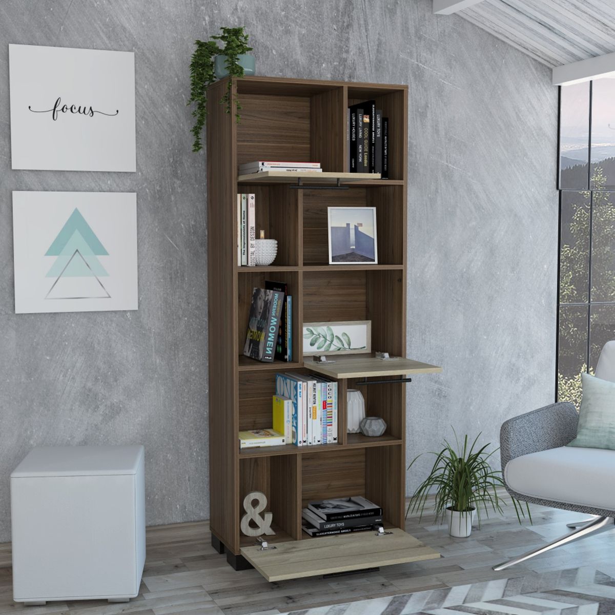 TUHOME - Perchero Fm-002C - Cafe Claro